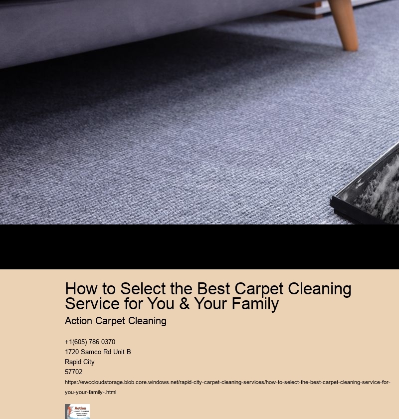 How to Select the Best Carpet Cleaning Service for You & Your Family 